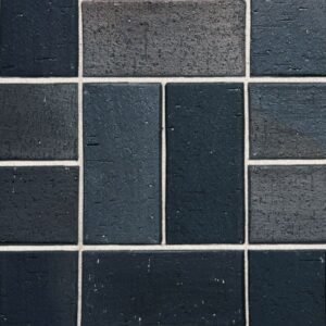 Pavaj Klinker Roben SCHWABING schwarz-buntgeflammt, gefast