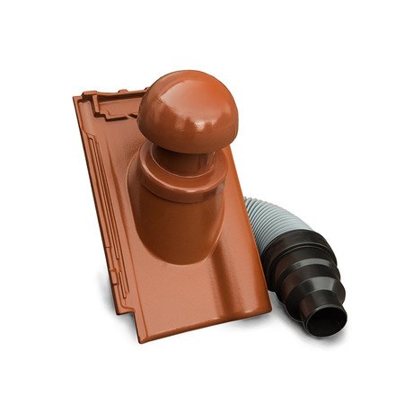Țigla de ventilație Piemont cu ieșire pentru coșul de fum 1